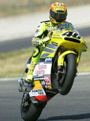 Valentino Rossi sur sa Honda NSR 500